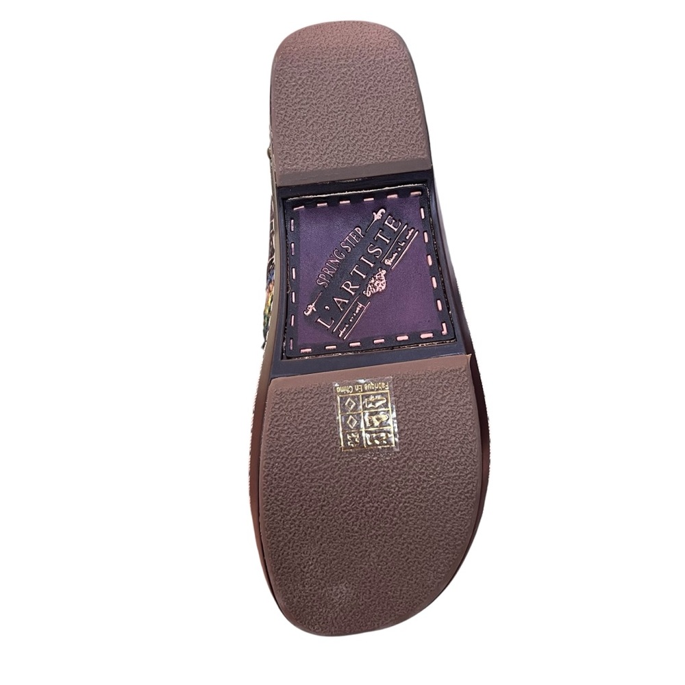 Spring Step L'Artiste Women's Zigino Clogs Purple Multi Size 38 - Picture 6 of 8
